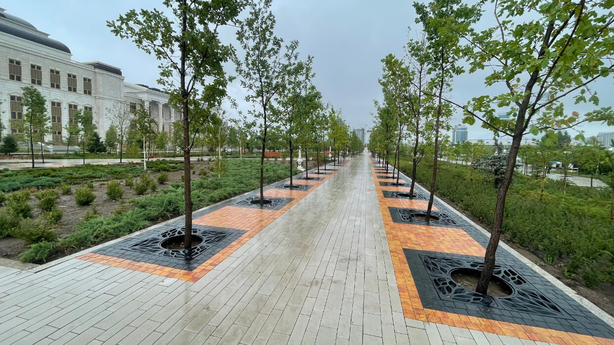 Приствольная решетка для дерева ZKING CRUST 1.2х1.2м Черная в Петрозаводске фото