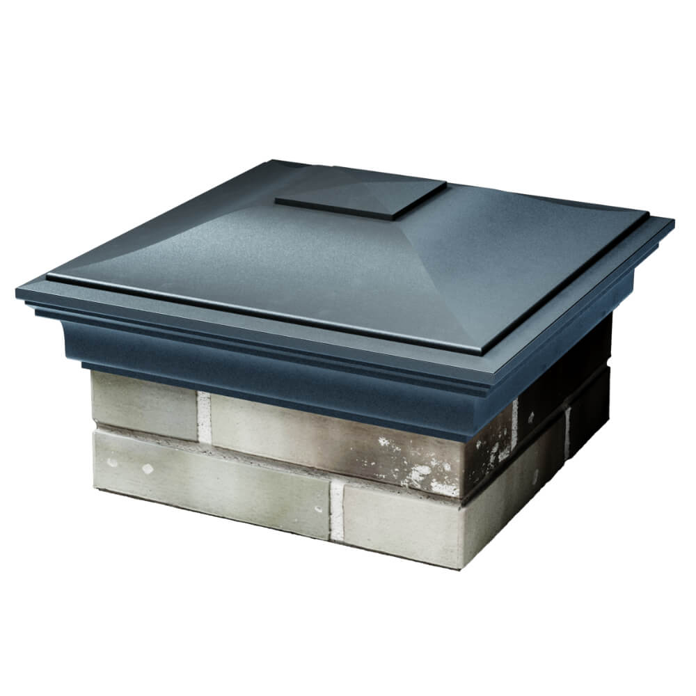 Колпак Zking Монблан Серый на столб 1.5х1.5 кирпича (385х385мм) в Петрозаводске фото