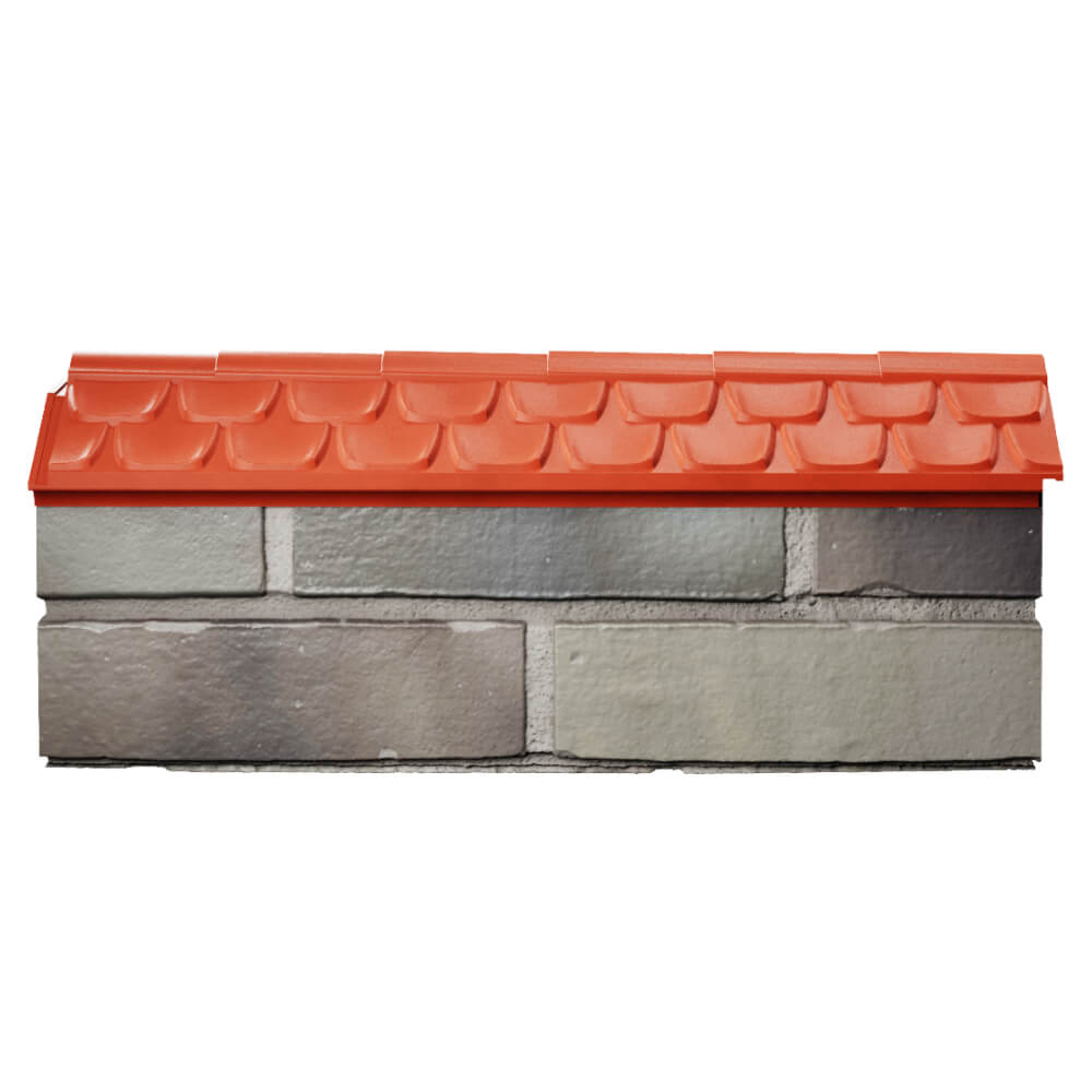 Парапет Zking Эльбрус Красный с посадкой на 0.5 кирпича (130мм) в Петрозаводске фото