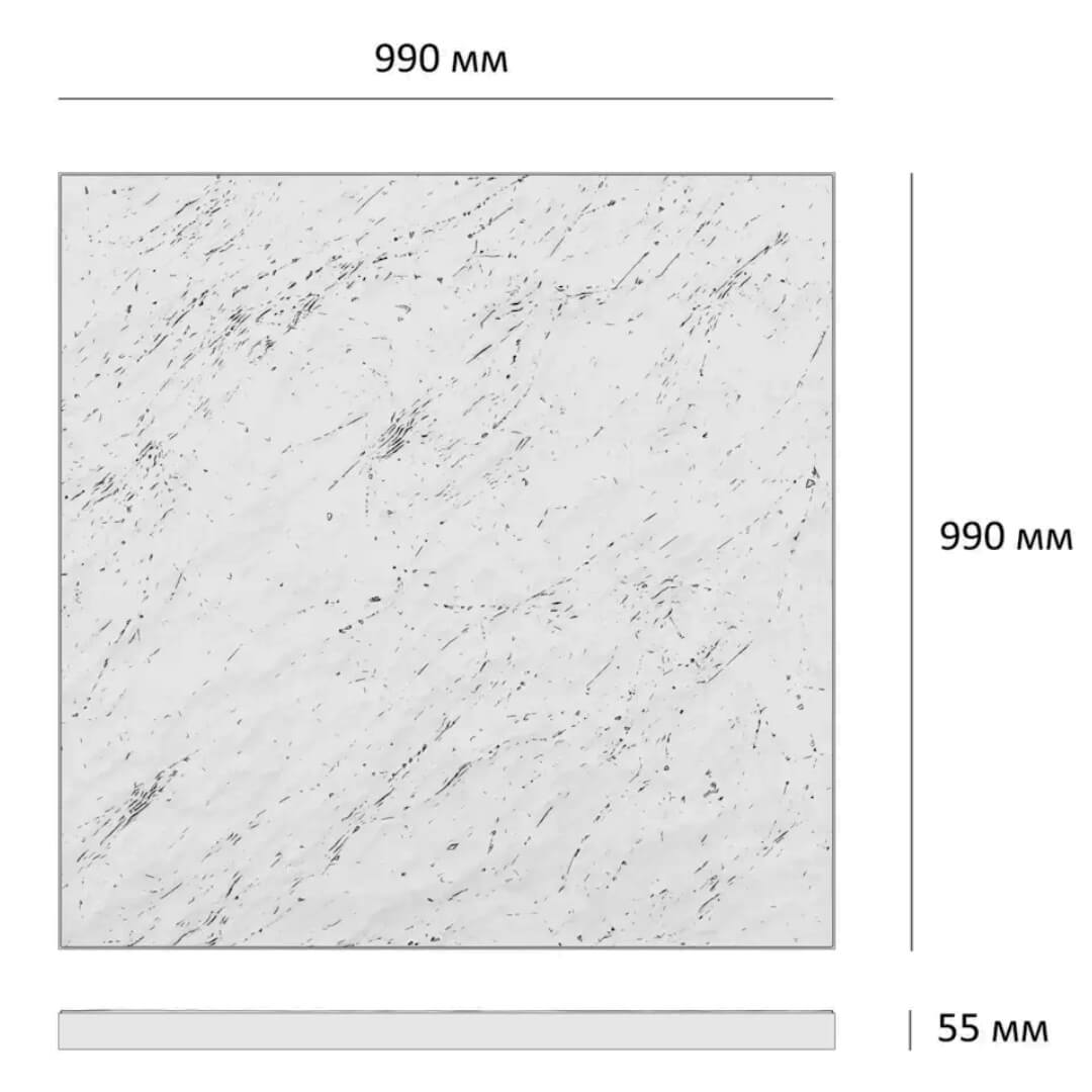 Шаговая плита STONE Светлая Галька 990х990х55мм в Петрозаводске фото