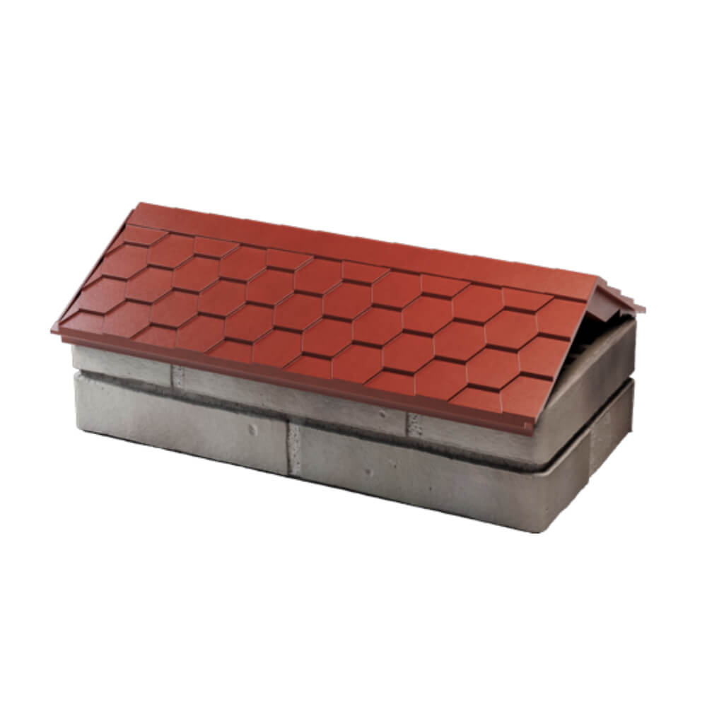 Парапет Zking Эверест Красный с посадкой на 1 кирпич (200/225/255мм) в Петрозаводске фото