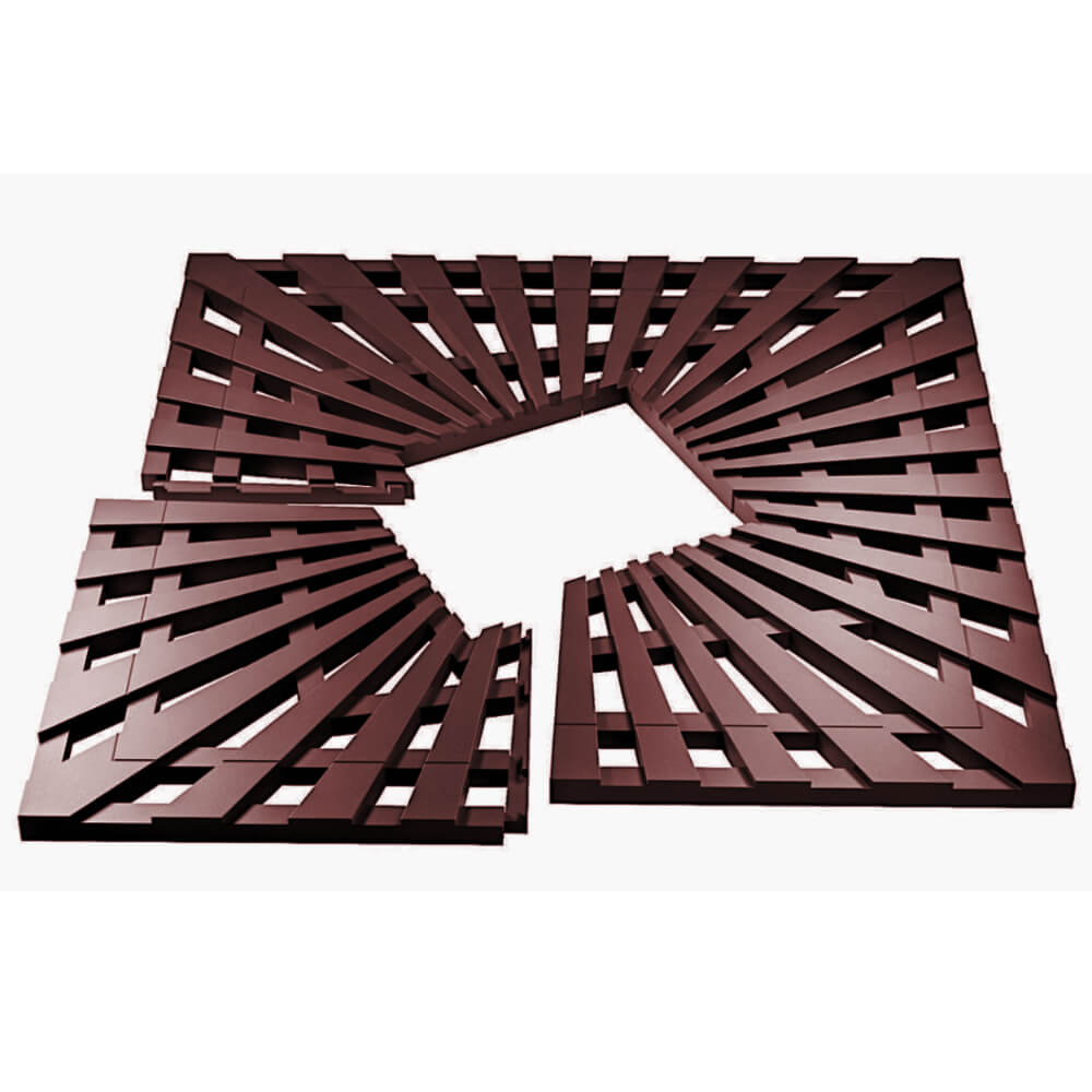 Приствольная решетка для дерева ZKING ATMOSPHERE 1.2х1.2м Коричневая в Петрозаводске фото