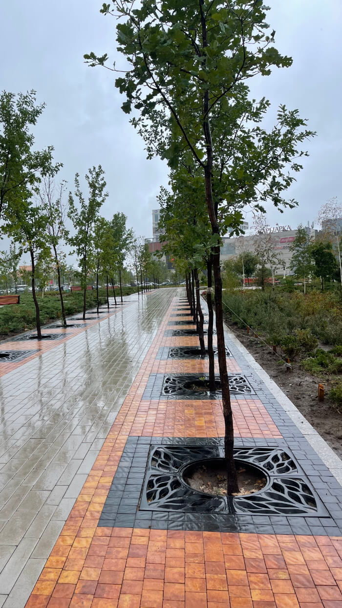 Приствольная решетка для дерева ZKING CRUST 1.2х1.2м Черная в Петрозаводске фото