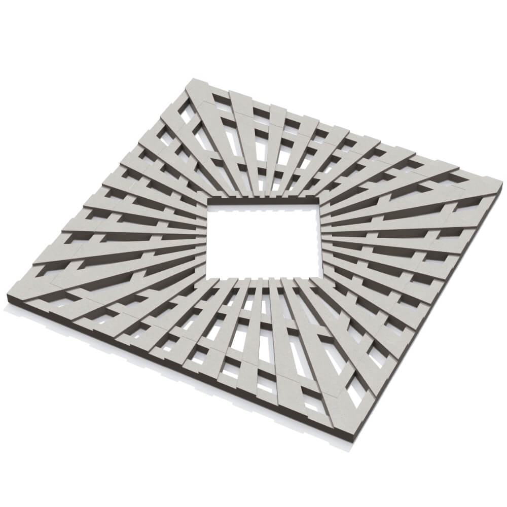 Приствольная решетка для дерева ZKING ATMOSPHERE 1.2х1.2м Бежевая в Петрозаводске фото