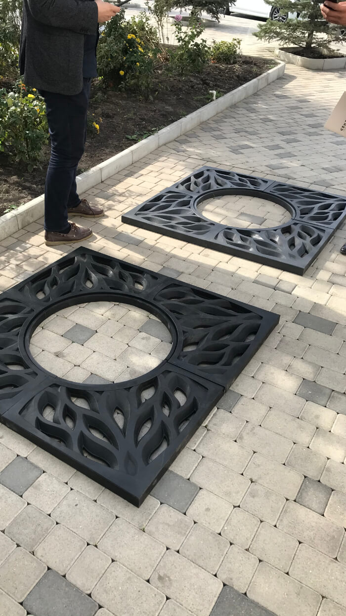 Приствольная решетка для дерева ZKING CRUST 1.2х1.2м Черная в Петрозаводске фото