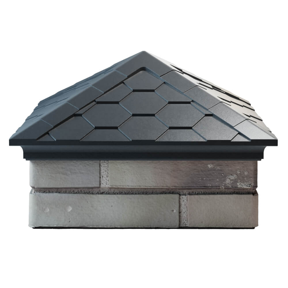 Колпак Zking Эверест Серый на столб 1.5х1.5 кирпича (390х390мм) Петрозаводск фото