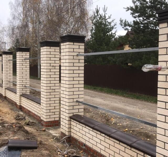 Колпак Zking Бона ХайТек Коричневый на столб 1.5х1.5 кирпича (385х385мм) в Петрозаводске фото