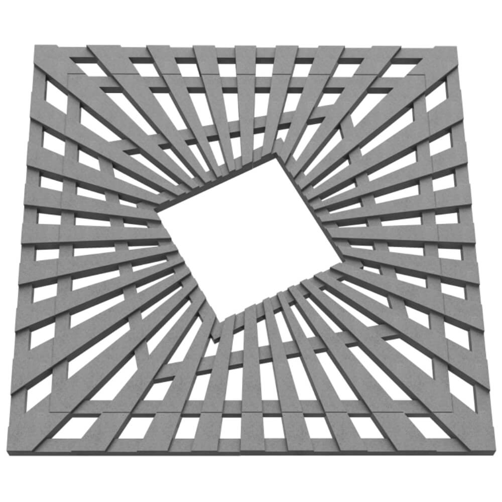 Приствольная решетка для дерева ZKING ATMOSPHERE 1.2х1.2м Серая в Петрозаводске фото