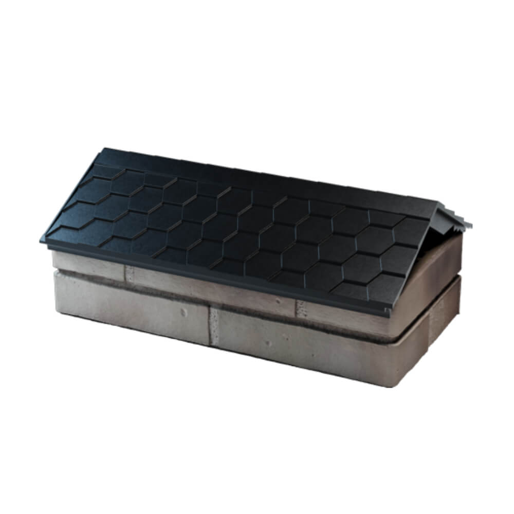 Парапет Zking Эверест Черный с посадкой на 1 кирпич (200/225/255мм) в Петрозаводске фото