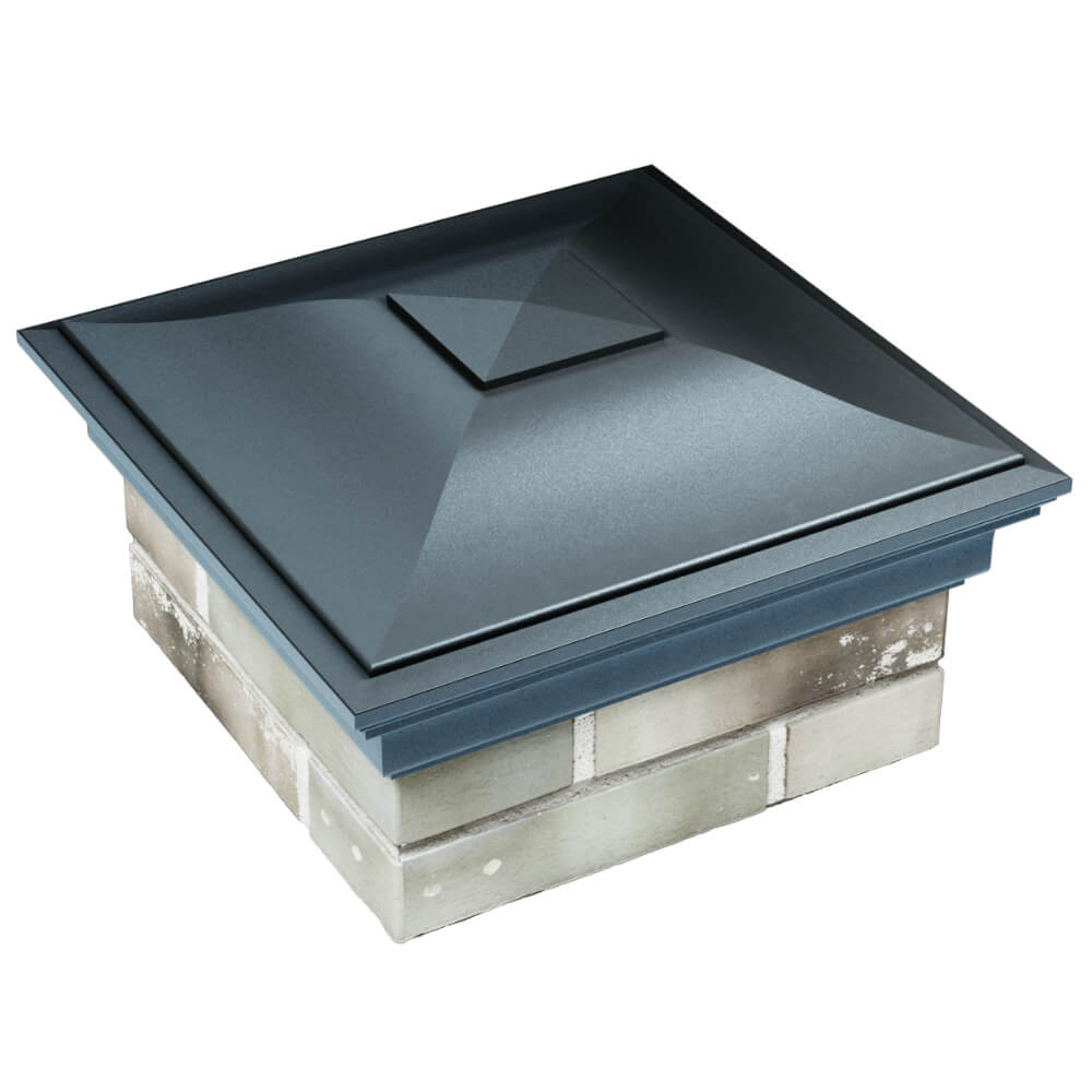 Колпак Zking Монблан Серый на столб 1.5х1.5 кирпича (385х385мм) в Петрозаводске фото