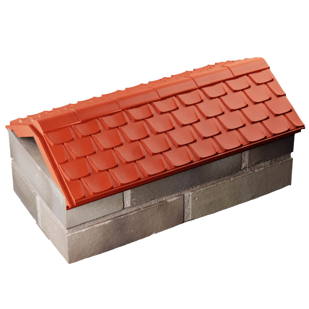 Парапет Zking Эльбрус Красный с посадкой на 1 кирпич (255мм) в Петрозаводске фото