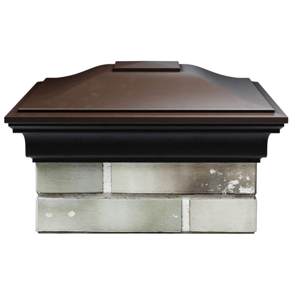 Колпак Zking Монблан Коричневый на столб 1.5х1.5 кирпича (385х385мм) Петрозаводск фото