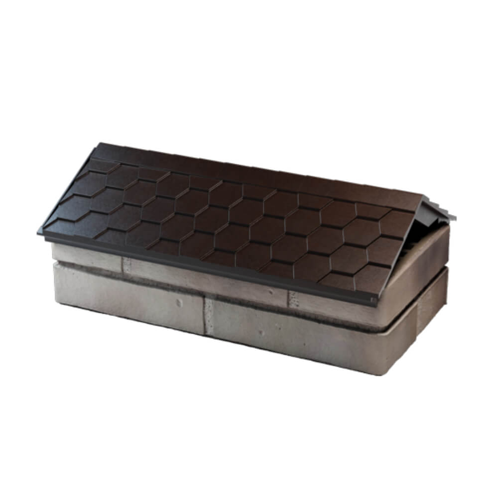 Парапет Zking Эверест Коричневый с посадкой на 1 кирпич (200/225/255мм) в Петрозаводске фото