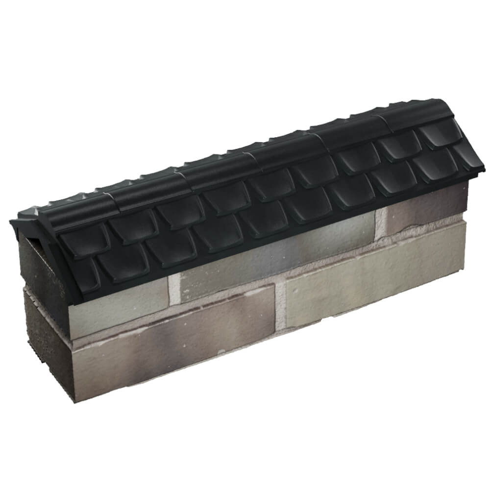 Парапет Zking Эльбрус Черный с посадкой на 0.5 кирпича (130мм) в Петрозаводске фото