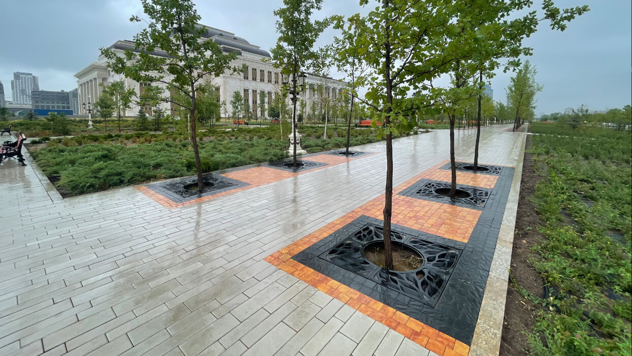 Приствольная решетка для дерева ZKING CRUST 1.2х1.2м Черная в Петрозаводске фото