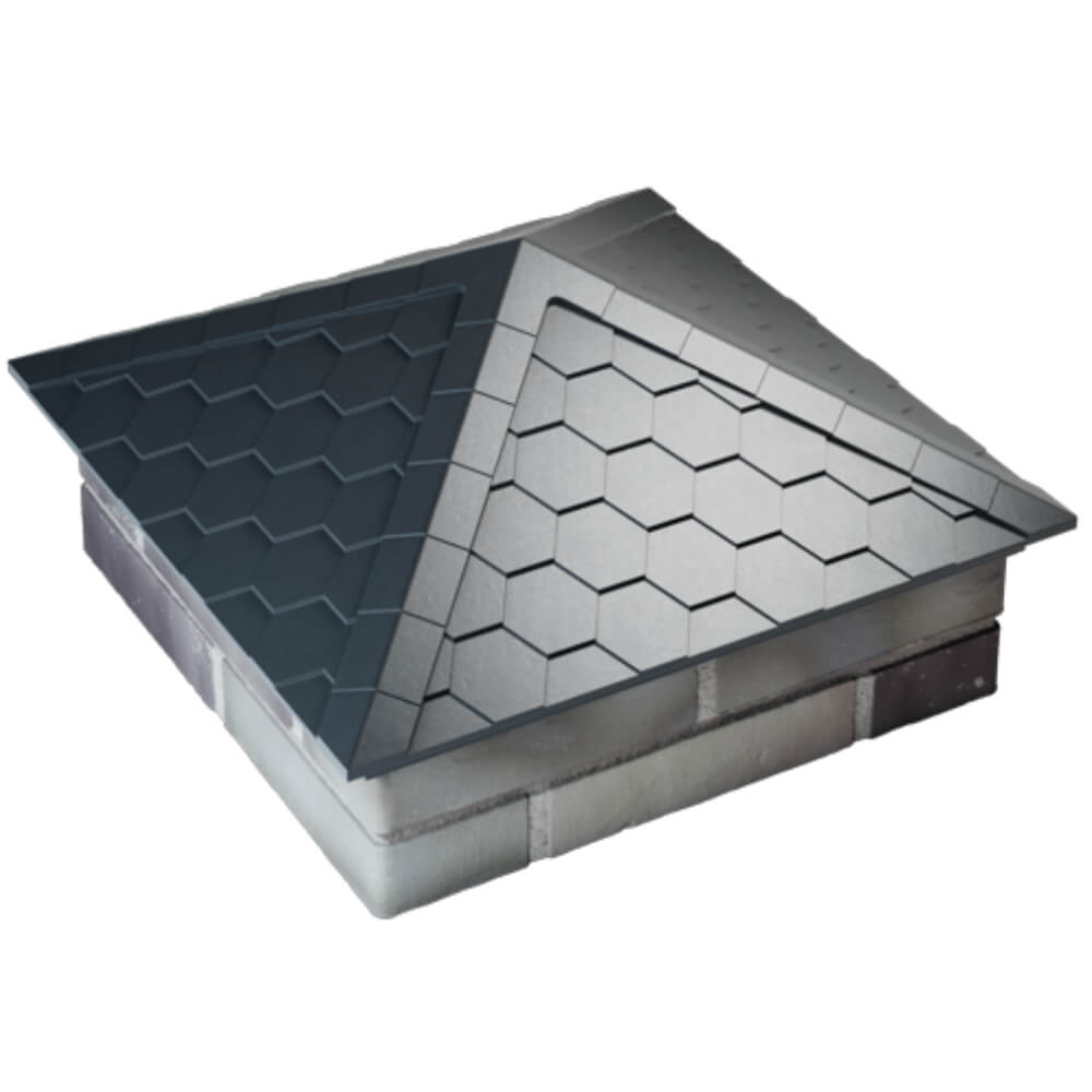 Колпак Zking Эверест Серый на столб 2х2 кирпича (535х535мм) Петрозаводск фото