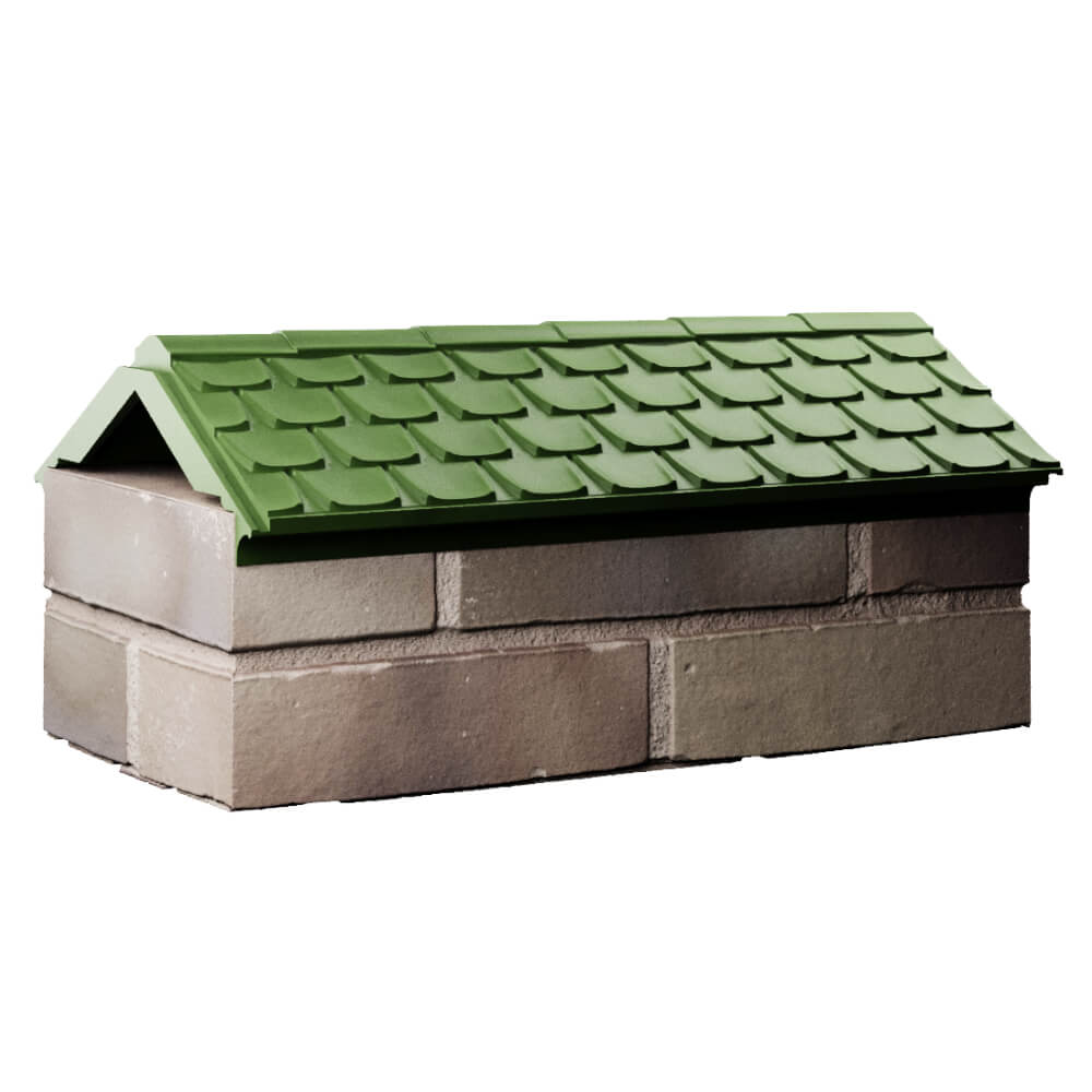 Парапет Zking Эльбрус Зеленый с посадкой на 1 кирпич (255мм) Петрозаводск фото