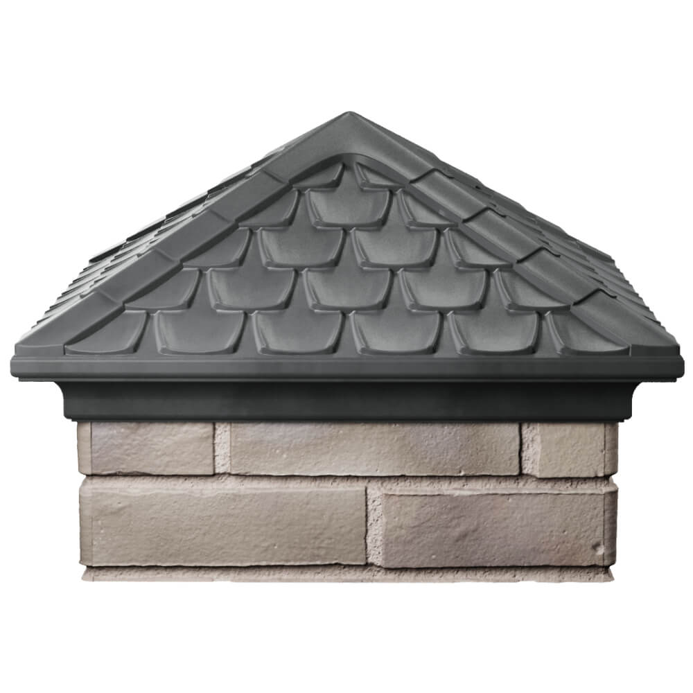 Колпак Zking Эльбрус Серый на столб 1.5х1.5 кирпича (385х385мм) Петрозаводск фото