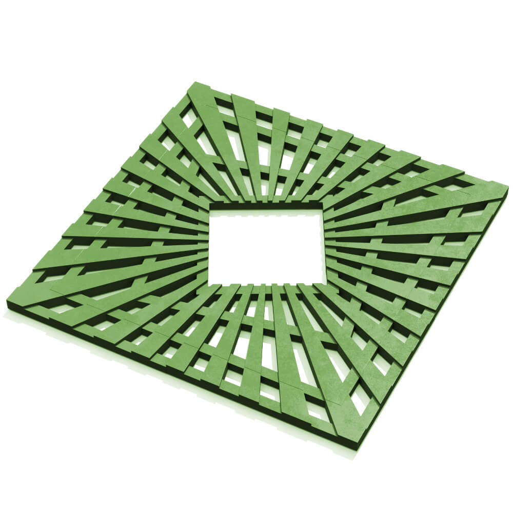 Приствольная решетка для дерева ZKING ATMOSPHERE 1.2х1.2м Зеленая в Петрозаводске фото