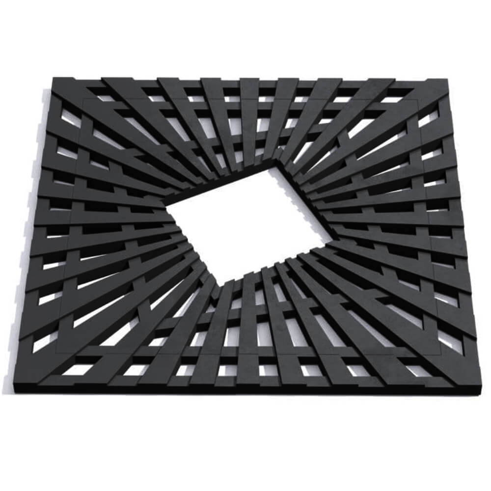 Приствольная решетка для дерева ZKING ATMOSPHERE 1.2х1.2м Черная Петрозаводск фото