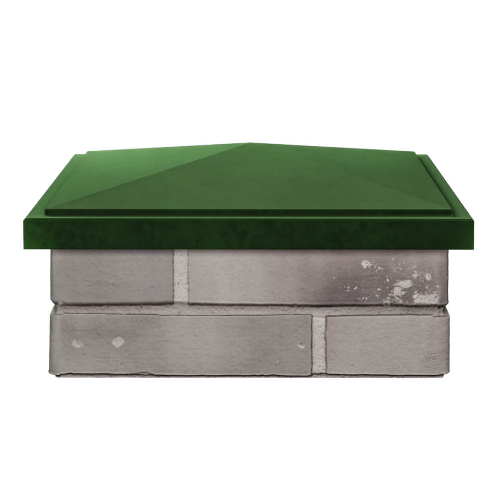 Колпак Zking БонаМоно Зеленый на столб 1.5х1.5 кирпича (385х385, 400х400мм) Петрозаводск фото