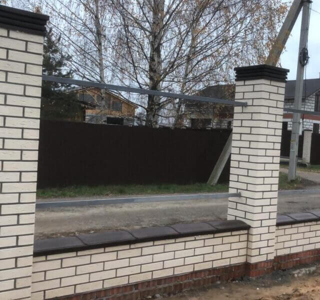 Колпак Zking Бона ХайТек Коричневый на столб 1.5х1.5 кирпича (385х385мм) в Петрозаводске фото