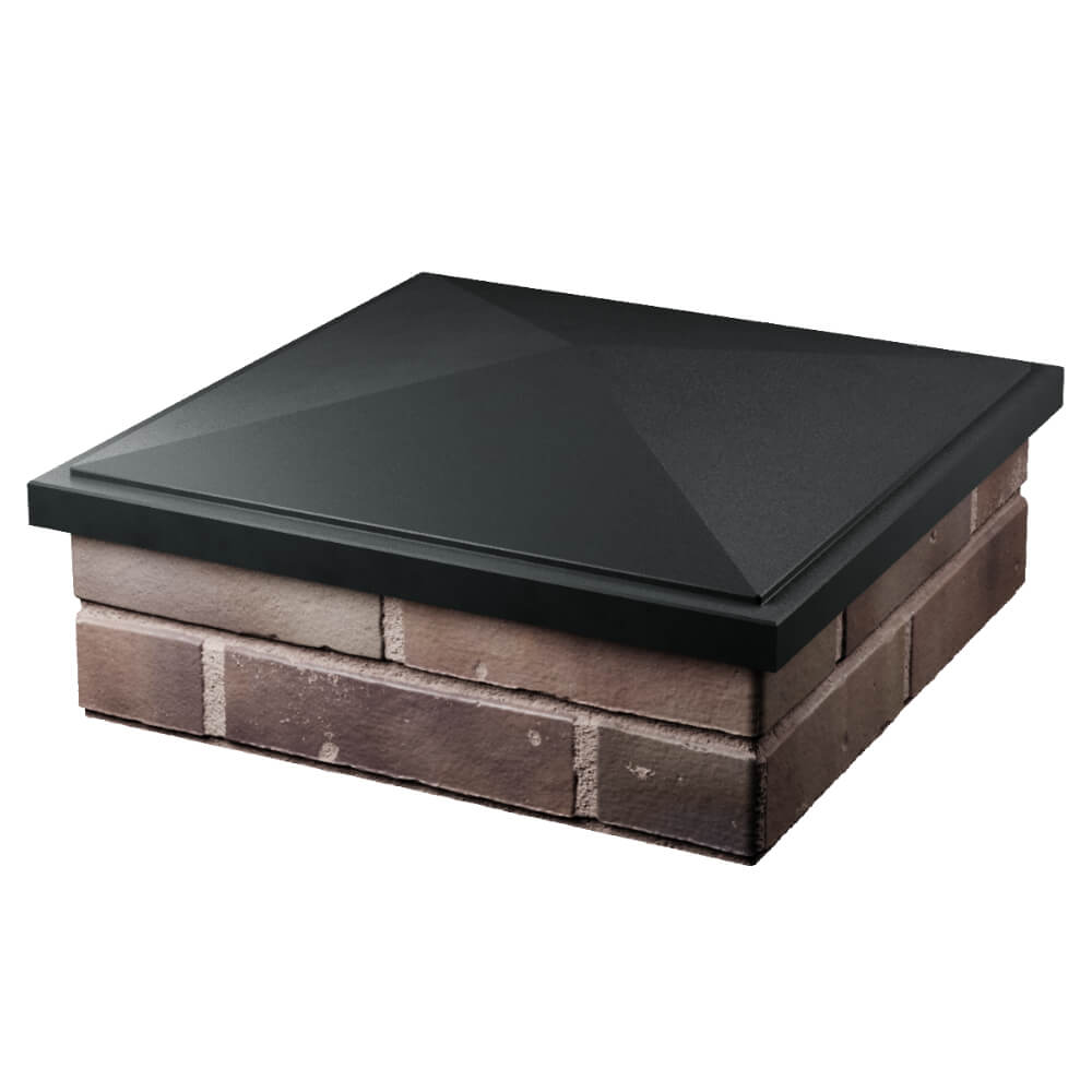 Колпак Zking БонаМоно Черный на столб 2х2 кирпича (515х515, 530х530мм) в Петрозаводске фото