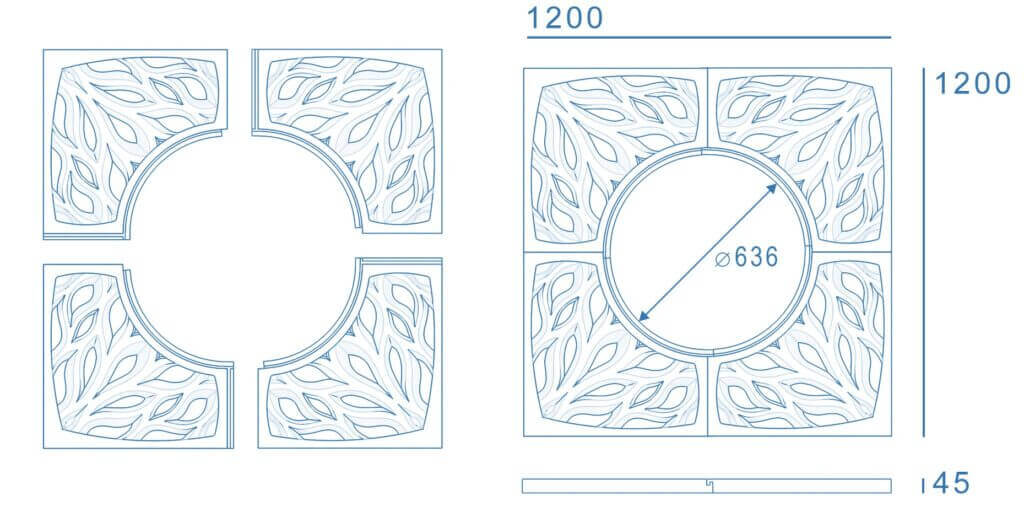 Приствольная решетка для дерева ZKING CRUST 1.2х1.2м Черная в Петрозаводске фото