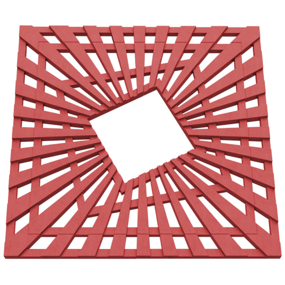 Приствольная решетка для дерева ZKING ATMOSPHERE 1.2х1.2м Красная в Петрозаводске фото