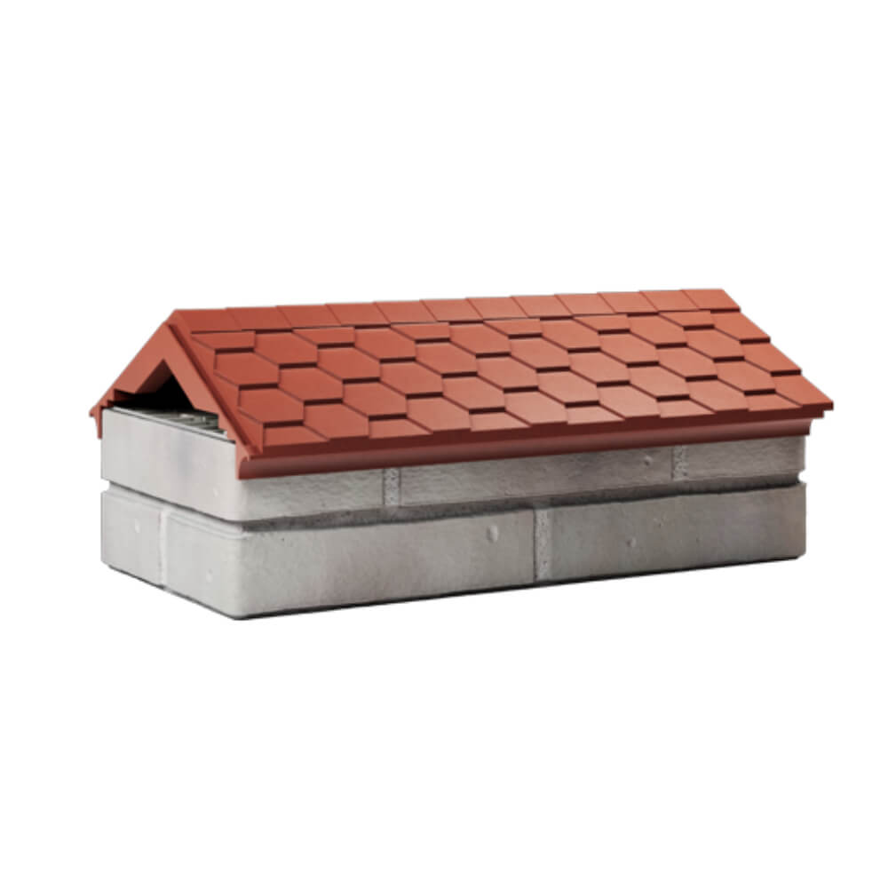 Парапет Zking Эверест Красный с посадкой на 1 кирпич (200/225/255мм) Петрозаводск фото