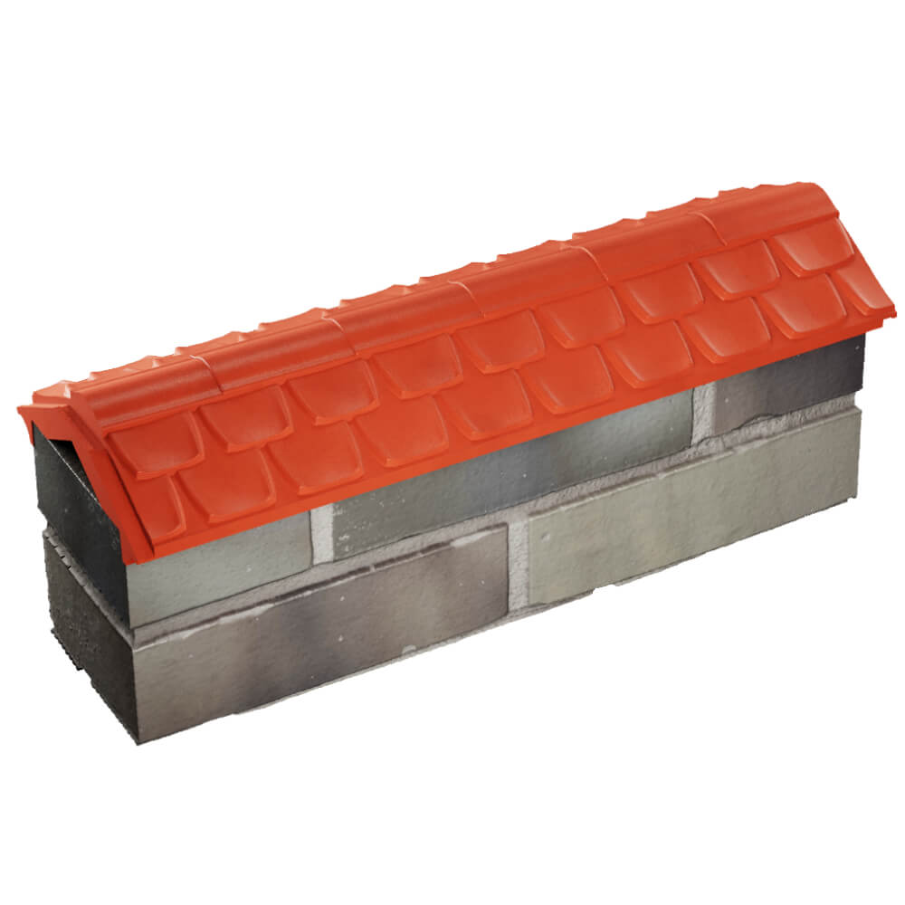 Парапет Zking Эльбрус Красный с посадкой на 0.5 кирпича (130мм) в Петрозаводске фото