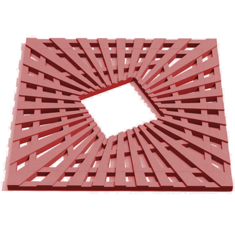 Приствольная решетка для дерева ZKING ATMOSPHERE 1.2х1.2м Красная Петрозаводск фото