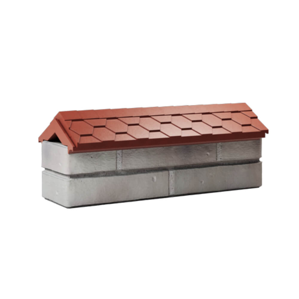 Парапет Zking Эверест Красный с посадкой на 0.5 кирпича (130мм) Петрозаводск фото