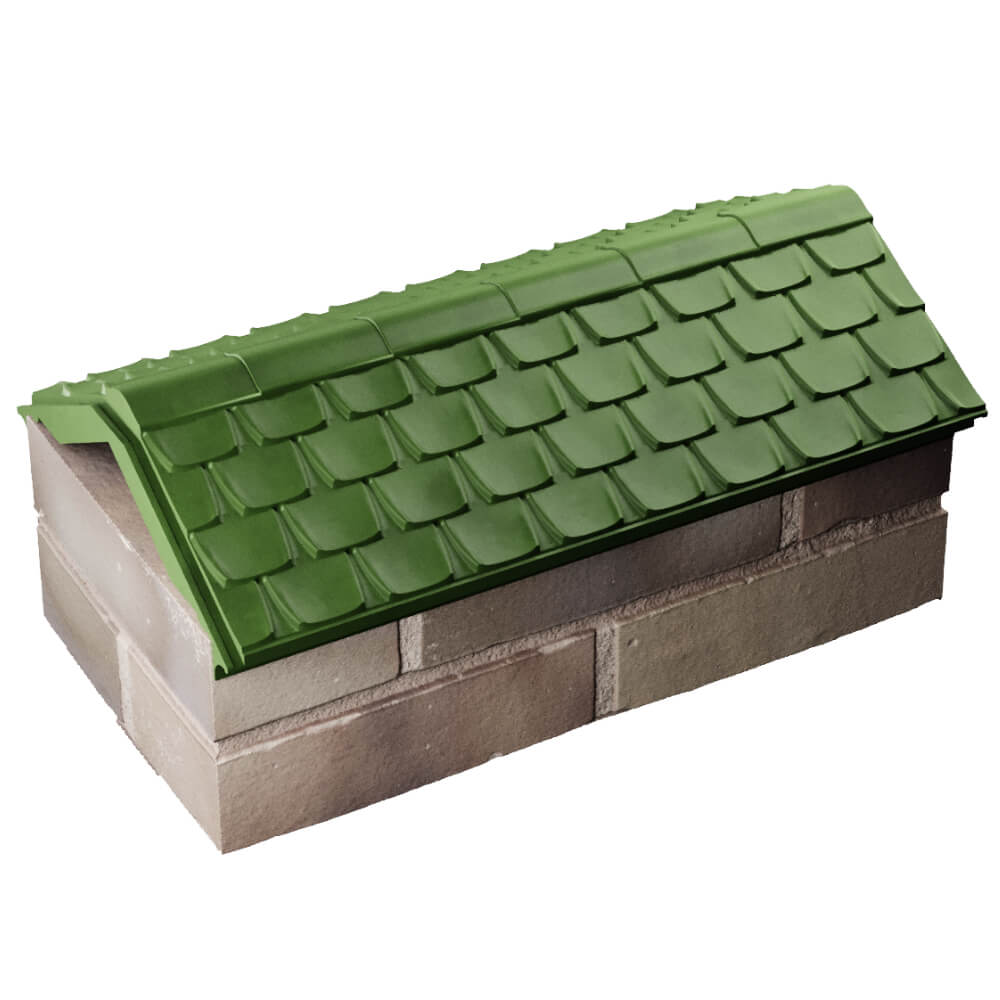 Парапет Zking Эльбрус Зеленый с посадкой на 1 кирпич (255мм) в Петрозаводске фото