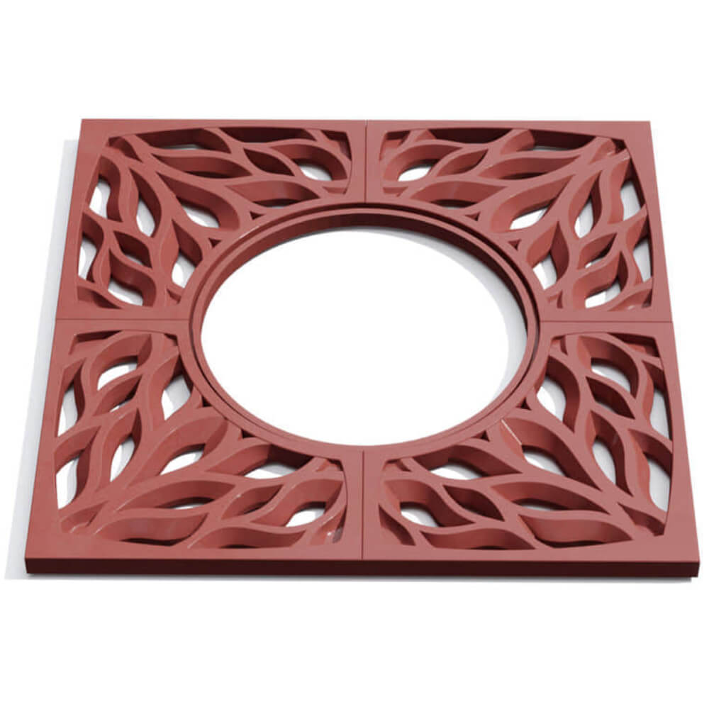 Приствольная решетка для дерева ZKING CRUST 1.2х1.2м Красная Петрозаводск фото