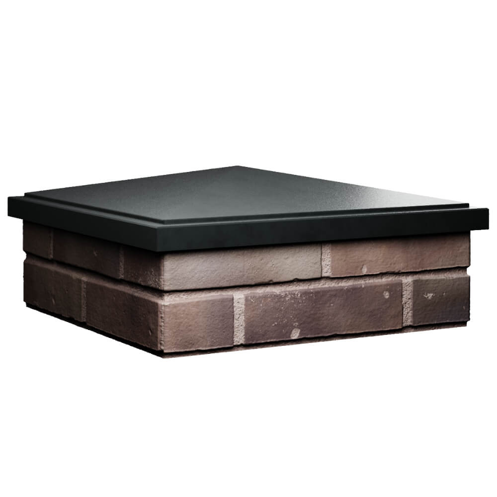 Колпак Zking БонаМоно Черный на столб 2х2 кирпича (515х515, 530х530мм) в Петрозаводске фото