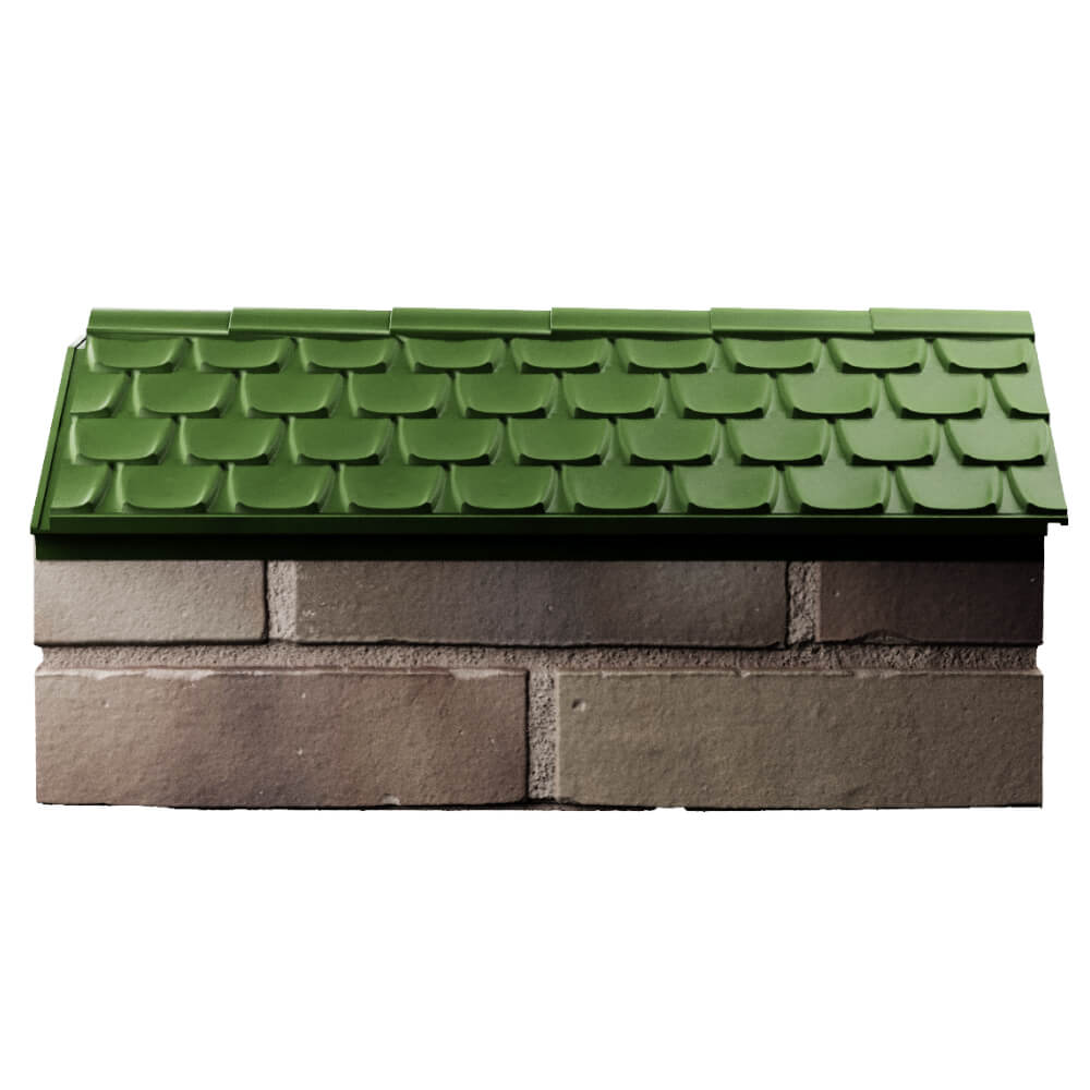 Парапет Zking Эльбрус Зеленый с посадкой на 1 кирпич (255мм) в Петрозаводске фото