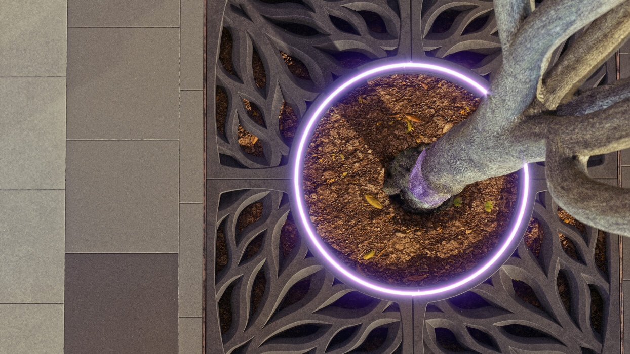 Приствольная решетка для дерева ZKING CRUST 1.2х1.2м Черная в Петрозаводске фото