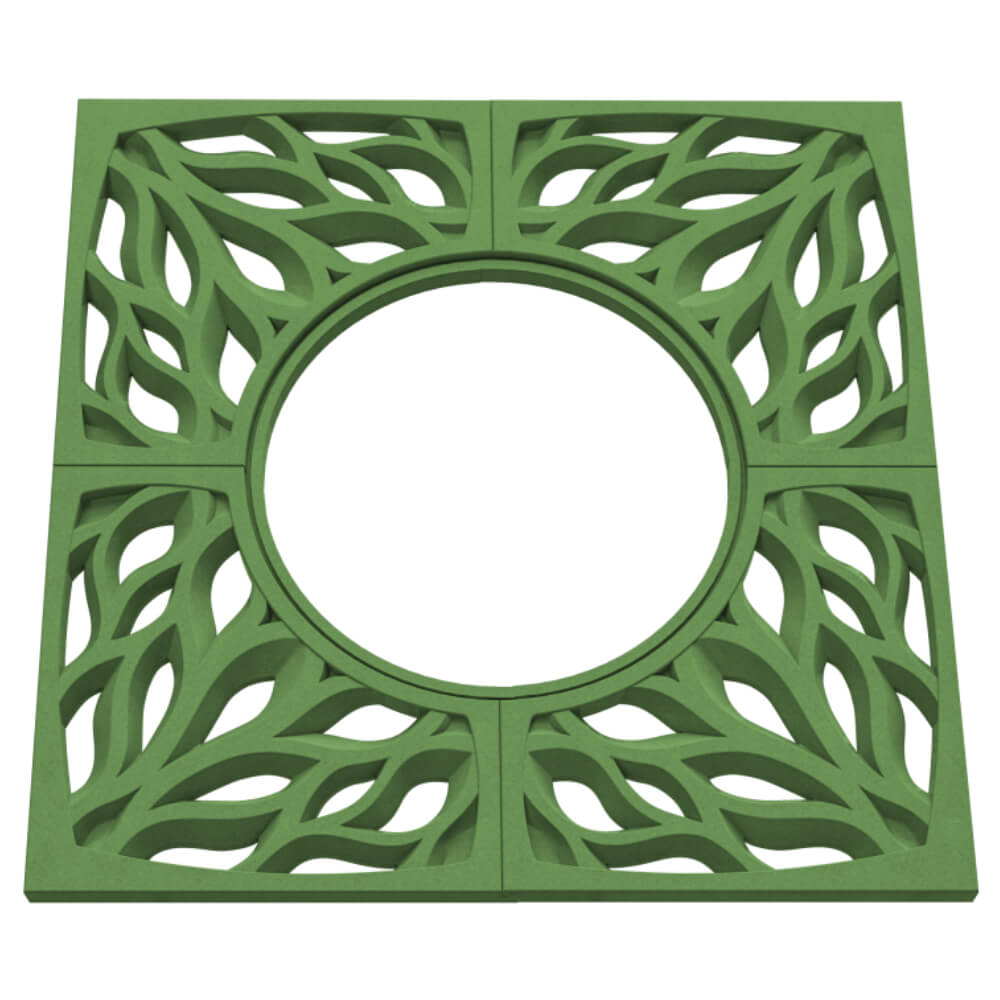 Приствольная решетка для дерева ZKING CRUST 1.2х1.2м Зеленая в Петрозаводске фото