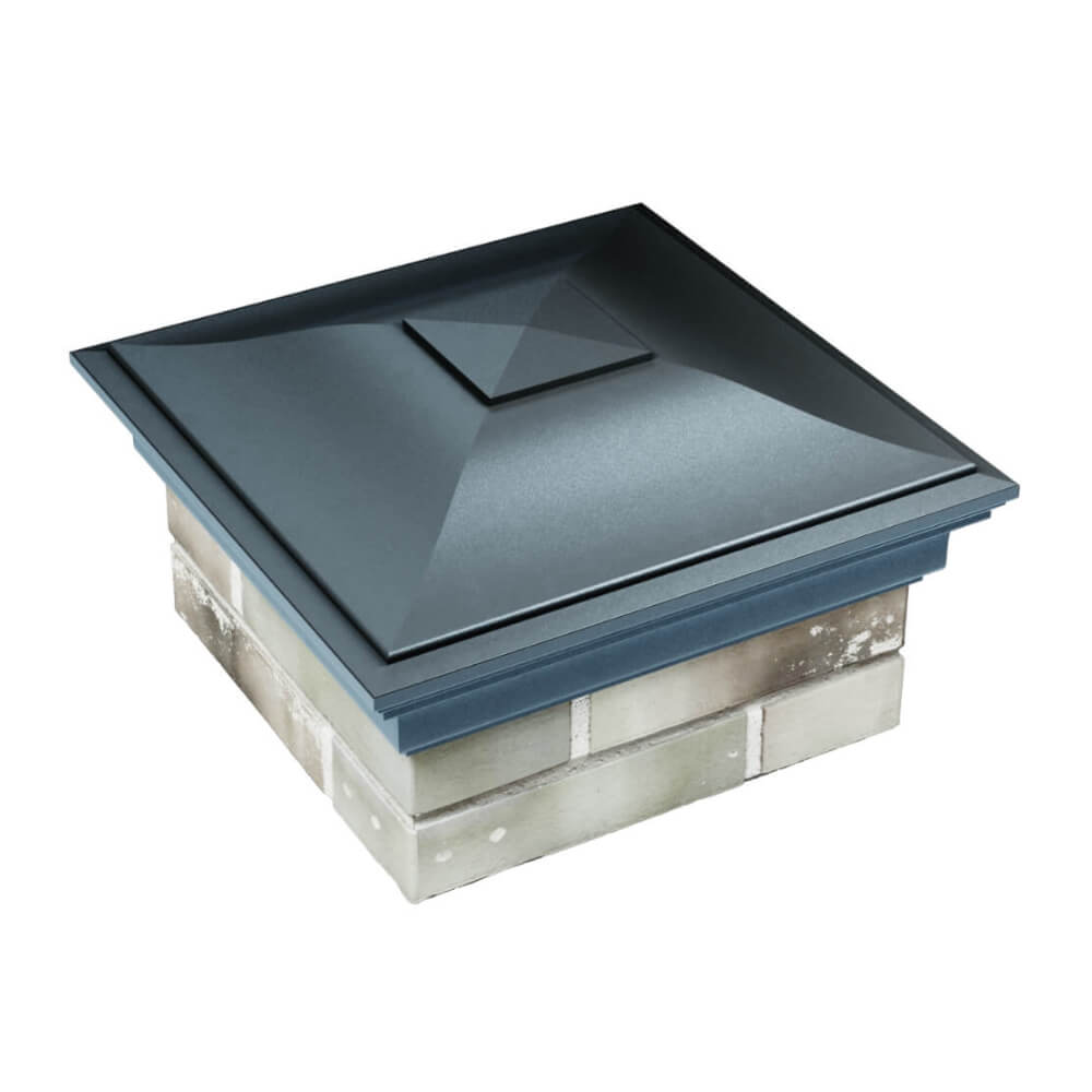 Колпак Zking Монблан Серый на столб 1.5х1.5 еврокирпича 0.7НФ (355х355мм)