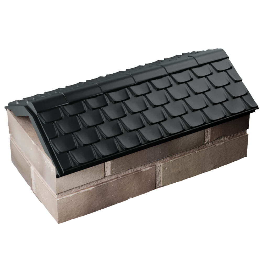 Парапет Zking Эльбрус Черный с посадкой на 1 кирпич (255мм) в Петрозаводске фото