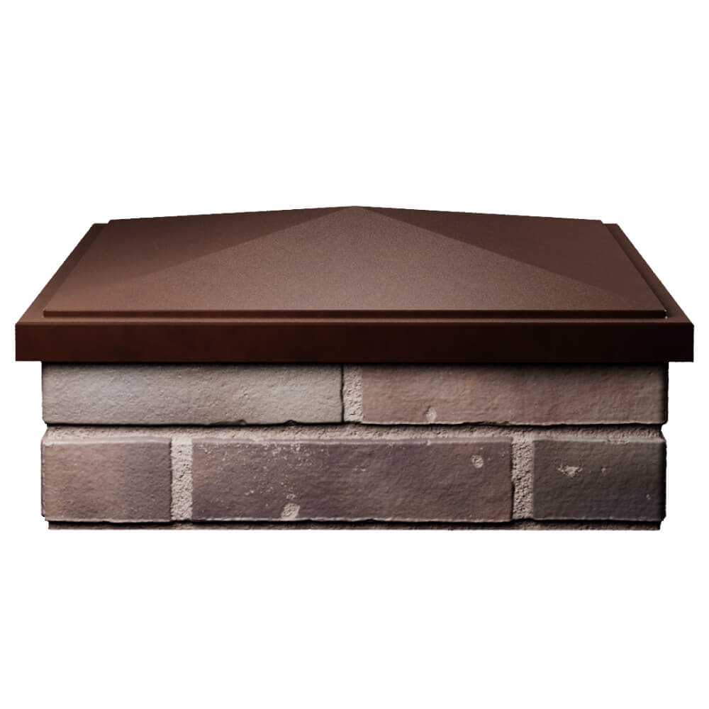 Колпак Zking БонаМоно Коричневый на столб 2х2 кирпича (515х515, 530х530мм) Петрозаводск фото