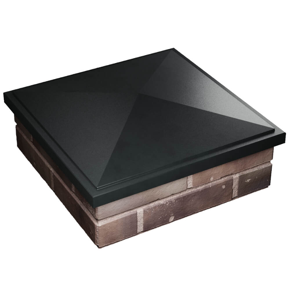 Колпак Zking БонаМоно Черный на столб 2х2 кирпича (515х515, 530х530мм) в Петрозаводске фото