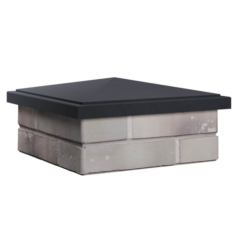 Колпак Zking БонаМоно Серый на столб 1.5х1.5 кирпича (385х385, 400х400мм) в Петрозаводске фото