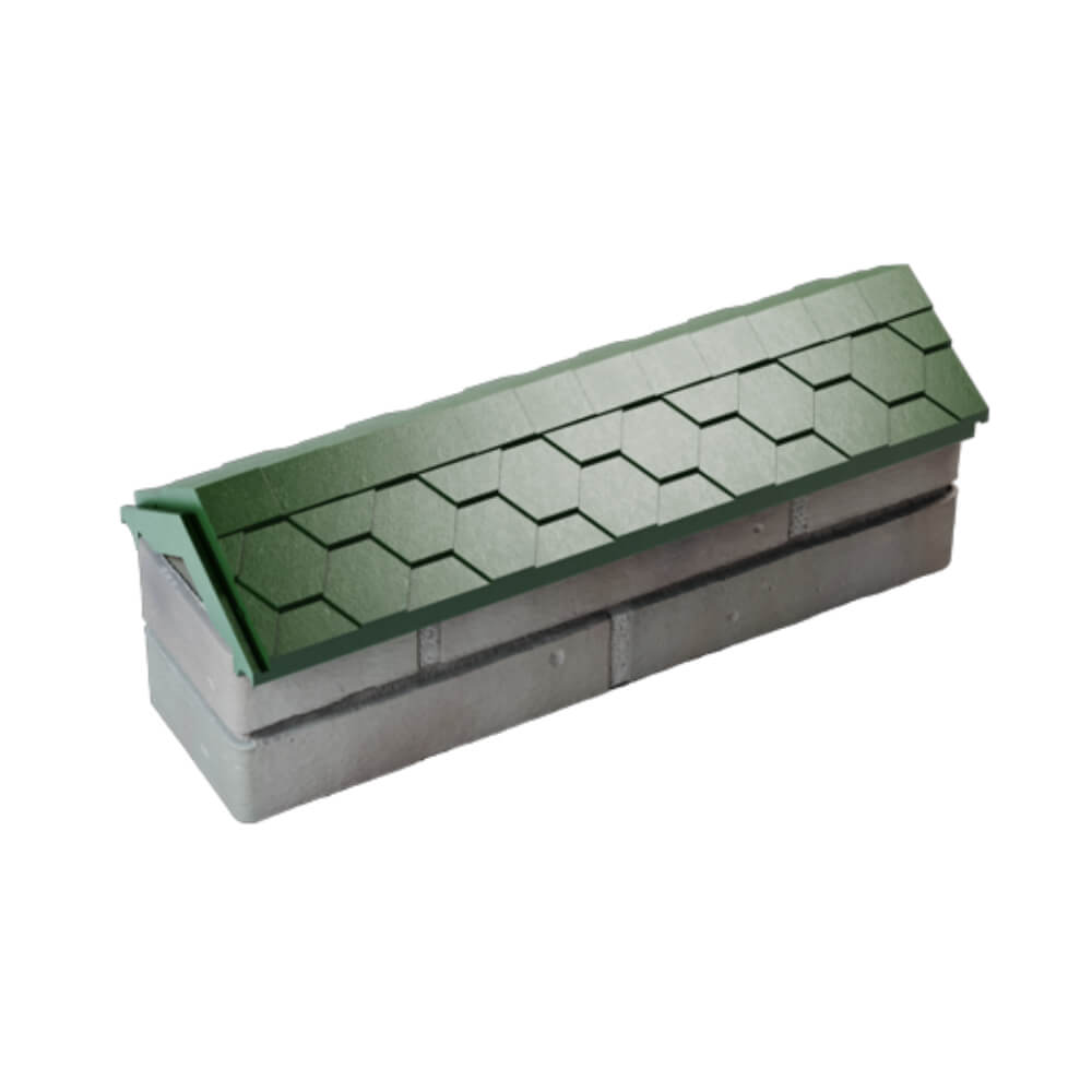 Парапет Zking Эверест Зеленый с посадкой на 0.5 кирпича (130мм) в Петрозаводске фото