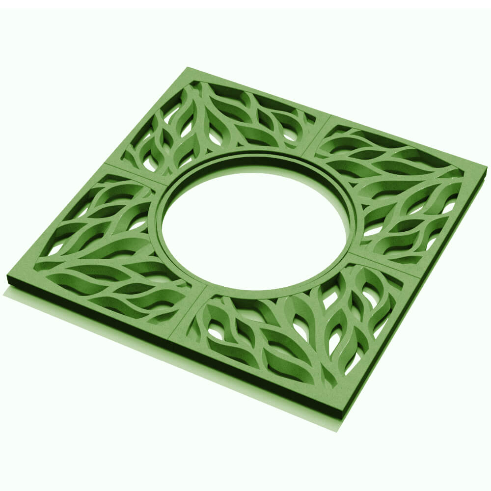 Приствольная решетка для дерева ZKING CRUST 1.2х1.2м Зеленая в Петрозаводске фото