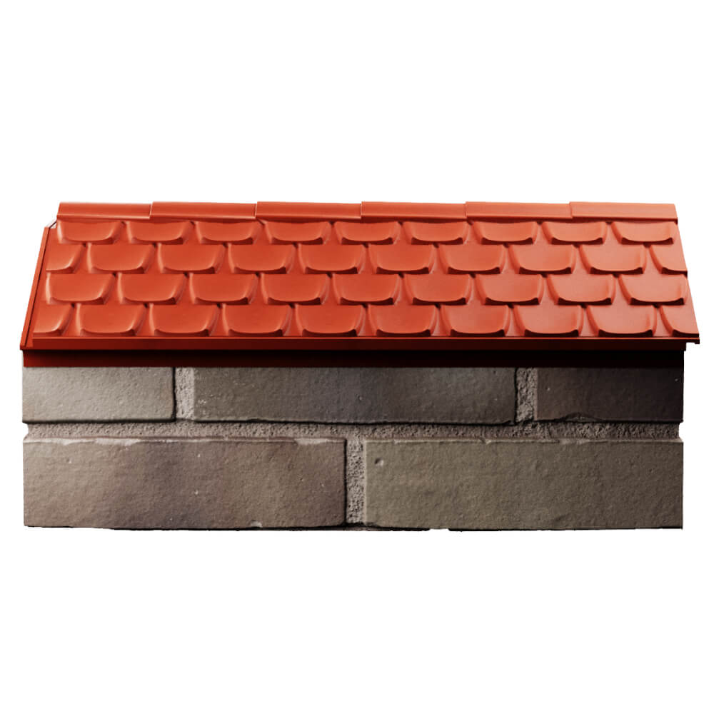 Парапет Zking Эльбрус Красный с посадкой на 1 кирпич (255мм) в Петрозаводске фото