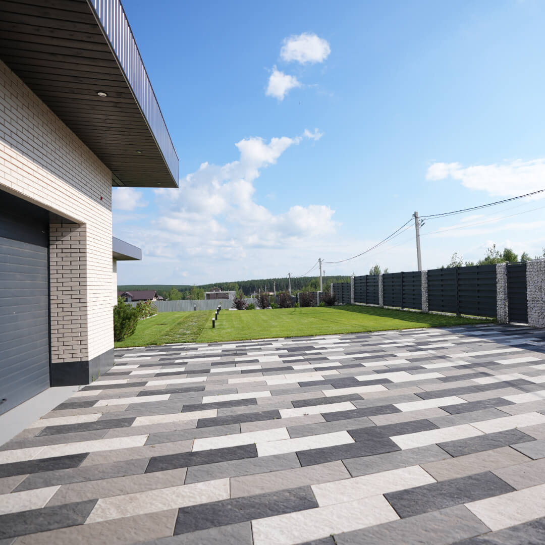 Шаговая плита STONE Светлая Галька 990х330х55мм в Петрозаводске фото