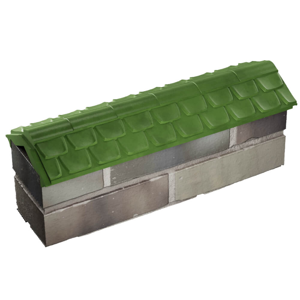 Парапет Zking Эльбрус Зеленый с посадкой на 0.5 кирпича (130мм) в Петрозаводске фото